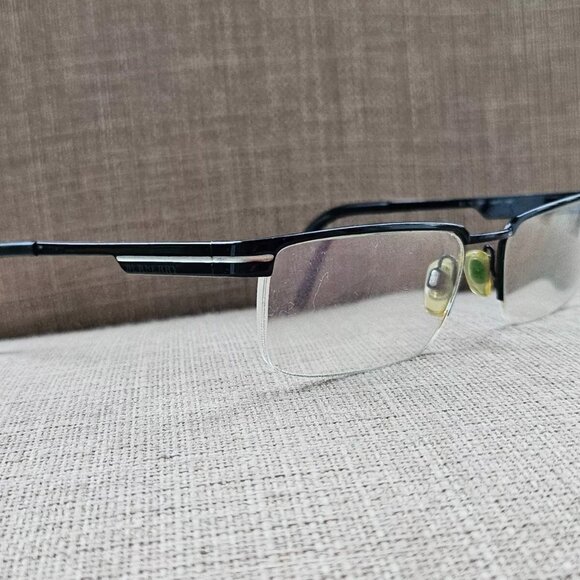 Burberry Eyeglasses Frame Made in ITALY Glasses Half Rim Frame 53[]17 140 Unisex - Picture 13 of 13